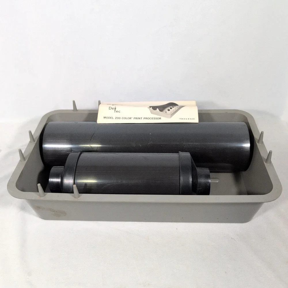 Vtg Dev Tec Model 200d Photo Film Large Print Analog Processor Dark Room Tool